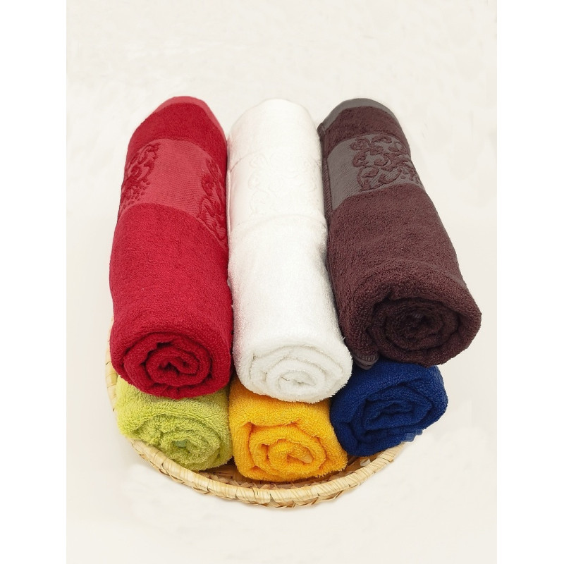 Osuška bambusová žlutá 70x140 cm Ankara