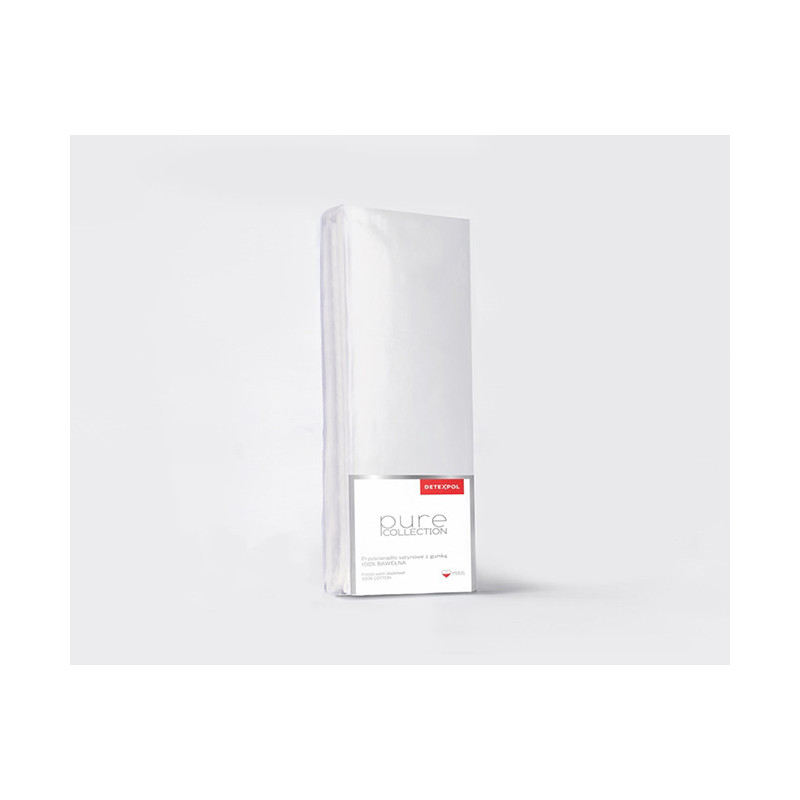 Saténové napínací prostěradlo Pure Collection stříbrná 120X200 ZG