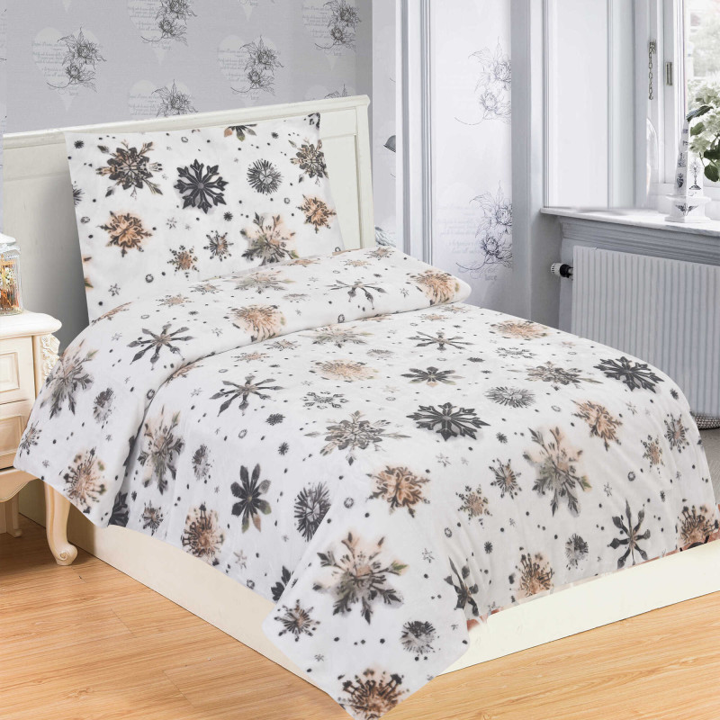 Povlečení 2 dílné mikroplyš NORD FLAKE 140x200, 70x90