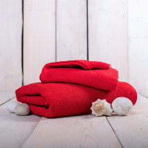 Ručník froté červený 50x100 cm Unica