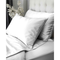 Povlečení jednobarevní  Pure Collection 100% mako satén  Bílé 140x200, 70x80 cm