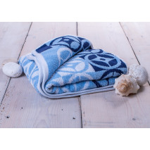 Ručník froté modrý 50x100 cm Kompas