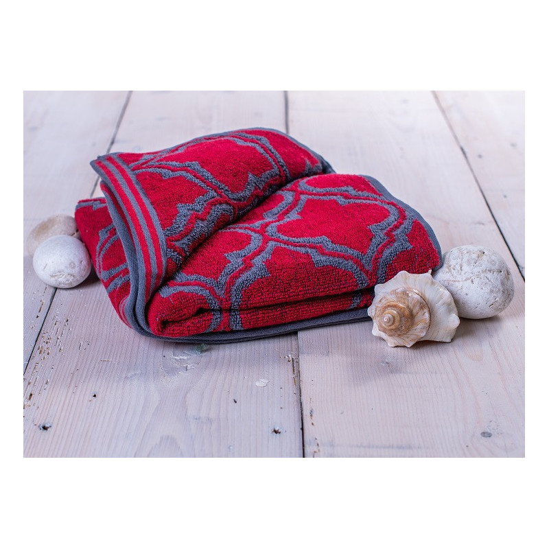 Ručník froté vínový 50x100 cm Castle