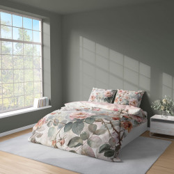 Francouzské 3 dílné povlečení mikrovlákno Růžový sen 5305A
