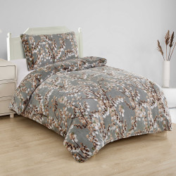 Povlečení 2 dílné  mikroplyš  HNĚDÉ VĚTVIČKY  140x200, 70x90