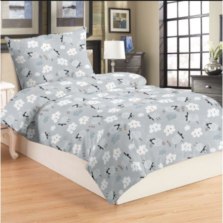 Povlečení 2 dílné mikroplyš OVEČKA 140x200, 70x90