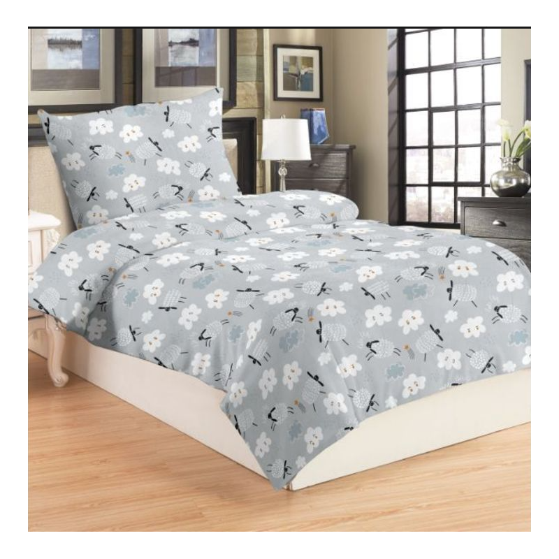 Povlečení 2 dílné mikroplyš OVEČKA 140x200, 70x90