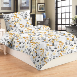 Povlečení 2 dílné mikroplyš KATE ŽLUTÁ 140x200, 70x90