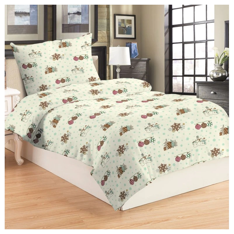 Povlečení 2 dílné mikroplyš  VANOCE RETRO 140x200, 70x90