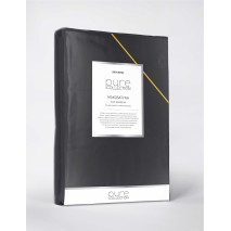 Francouzské povlečení  Pure Collection mako satén černé  220x200, 2 ks - 70x80cm