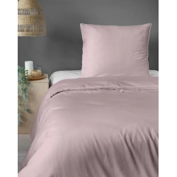Francouzské povlečení  Pure Collection mako satén Pudrově růžové  220x200, 2 ks - 70x80cm