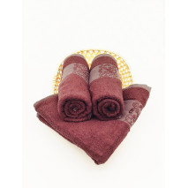 Ručník bambusový hnědý 50x100 cm  Ankara