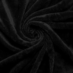 Mikroplyšové prostěradlo černé