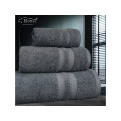 Set froté ručníků a osušky Berger šedá – 100% bavlna