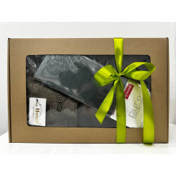 Dárkový set ložního prádla a osušky Valencia olivová