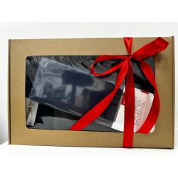 Dárkový set: prostěradlo 120x200, povlečení Falbana a ručník Unica - modrý