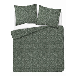 Francouzské 3dílné perkálové povlečení Romantic Garden zelené 5242A, 220x200+2X 70x80