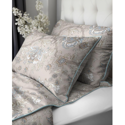 Francouzské 3dílné perkálové povlečení Romantic Garden béžové 5242B, 220x200+2X 70x80