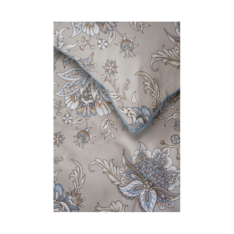 Francouzské 3dílné perkálové povlečení Romantic Garden béžové 5242B, 220x200+2X 70x80