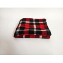 Fleecová deka kostka černo-červená 150 x 200 cm