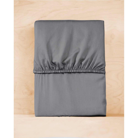 Napínací mikrosaténové prostěradlo šedé 160x200 ZG