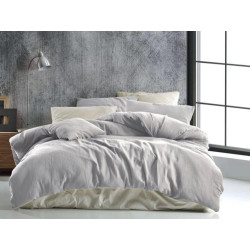 Mušelínové povlečení světle šedé