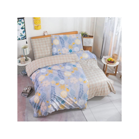 Oboustranné povlečení Pastelová fantazie vzor 31997, bavlněný satén