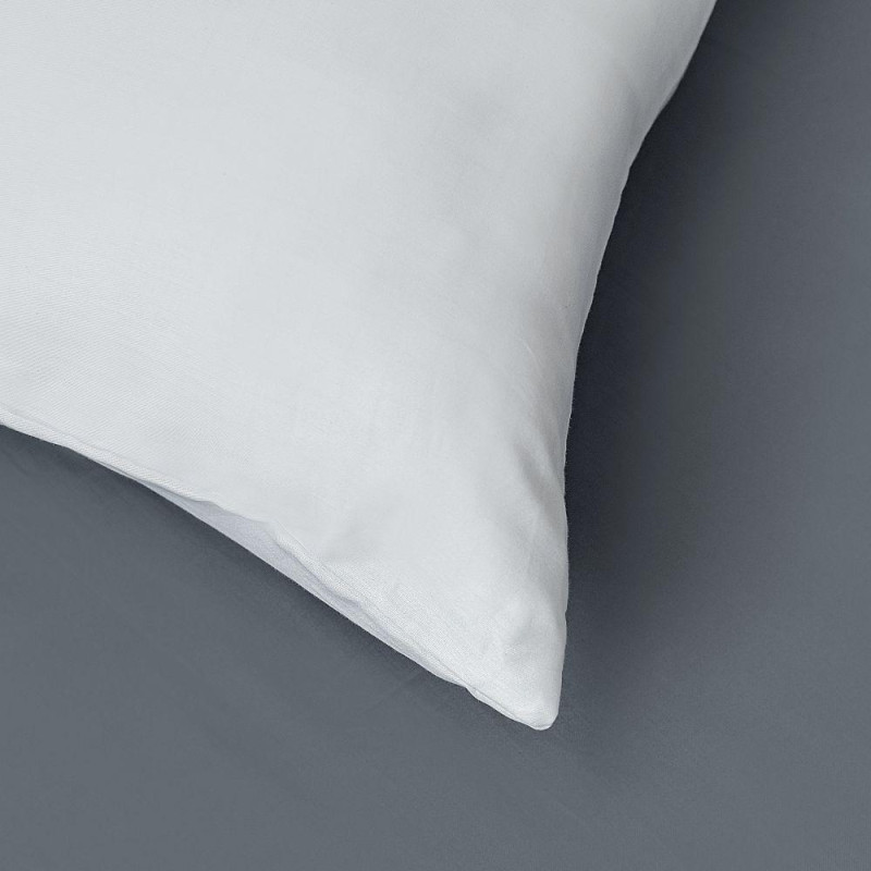 Saténové povlečení LUXURY COLLECTION tmavě šedé/bílé