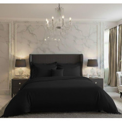 Saténové povlečení LUXURY COLLECTION černé