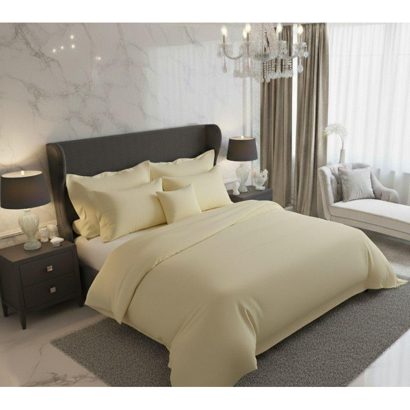 Saténové povlečení LUXURY COLLECTION smetanové