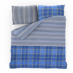 Bavlněné povlečení DELUX CAMPUS modré