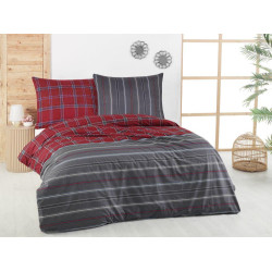 Bavlněné povlečení DELUX CAMPUS šedé