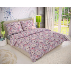 Krepové povlečení ESTER šedá