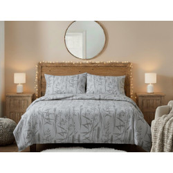 Flanelové povlečení RÁKOS šedý