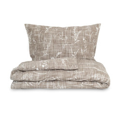 Flanelové povlečení PODZIM béžový