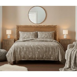 Flanelové povlečení PODZIM béžový