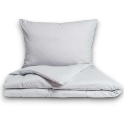 Flanelové povlečení světle šedé