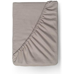 Flanelové napínací prostěradlo béžové