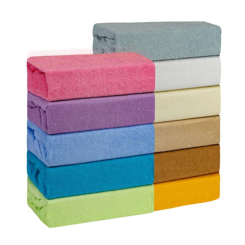 Froté prostěradlo dětské světle růžové