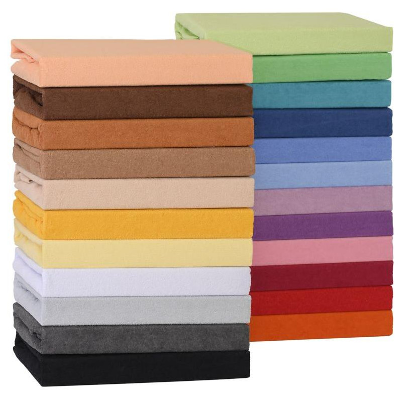 Froté prostěradlo hnědé