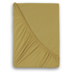 Jersey prostěradlo s lycrou béžové