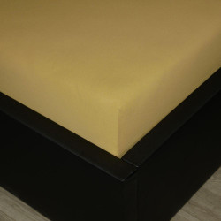 Jersey prostěradlo s lycrou béžové