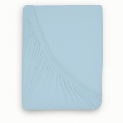 Jersey prostěradlo s lycrou světle modré