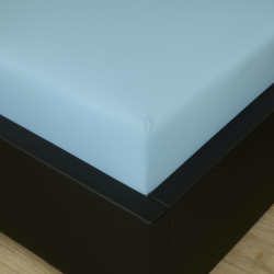 Jersey prostěradlo s lycrou světle modré