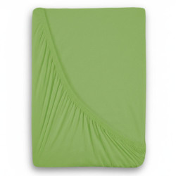 Jersey prostěradlo s lycrou světle zelené
