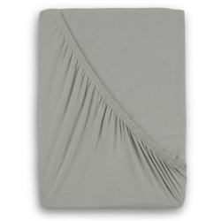 Jersey prostěradlo s lycrou světle šedé