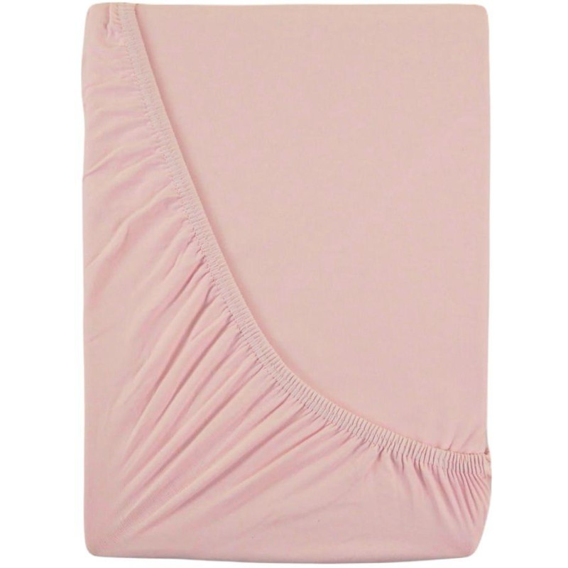 Jersey prostěradlo s lycrou světle růžové
