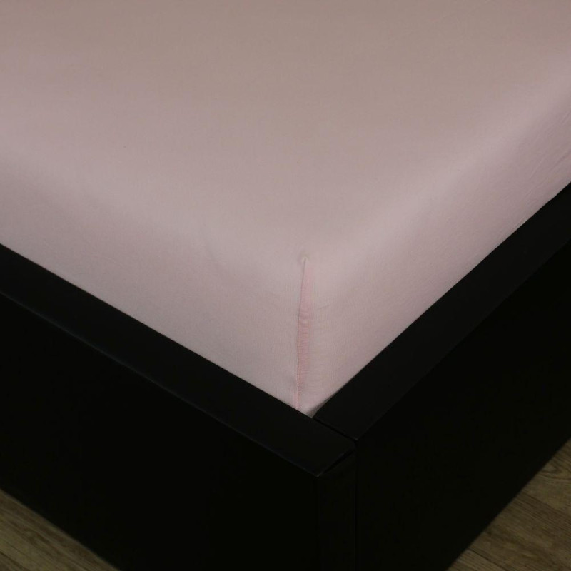 Jersey prostěradlo s lycrou světle růžové