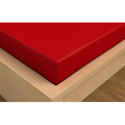 Prostěradlo bavlněné napínací červené