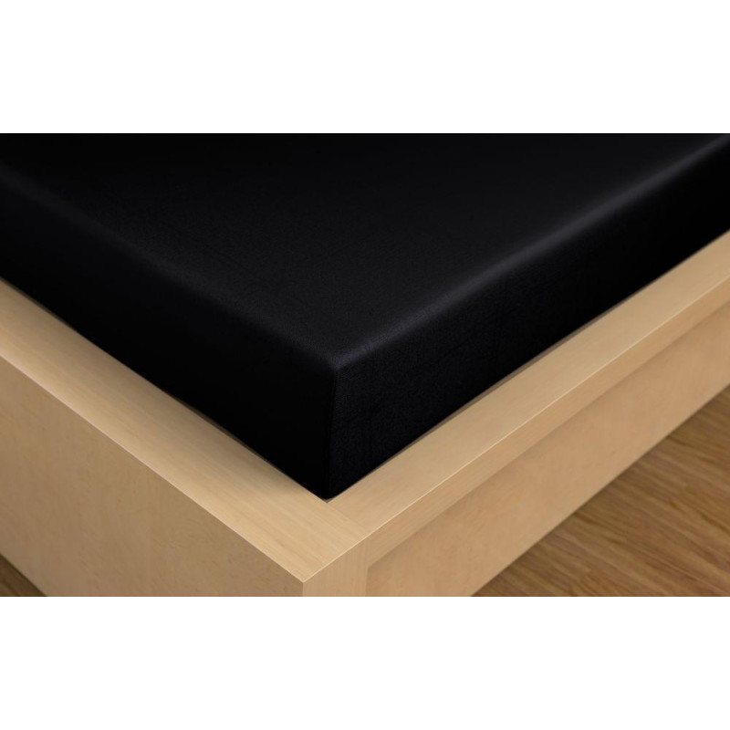 Prostěradlo bavlněné napínací černé